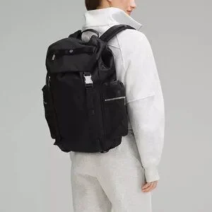 Lululemon Wunderlust 25L Backpack Black Practical Travel Yoga Companion Unisex Lululemon Wunderlust Backpack 25l In Black | ModeSens main image 4